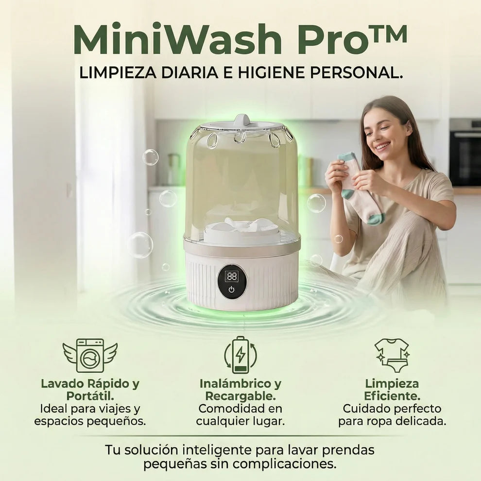 Mini Lavadora para Ropa Interior - Batería USB