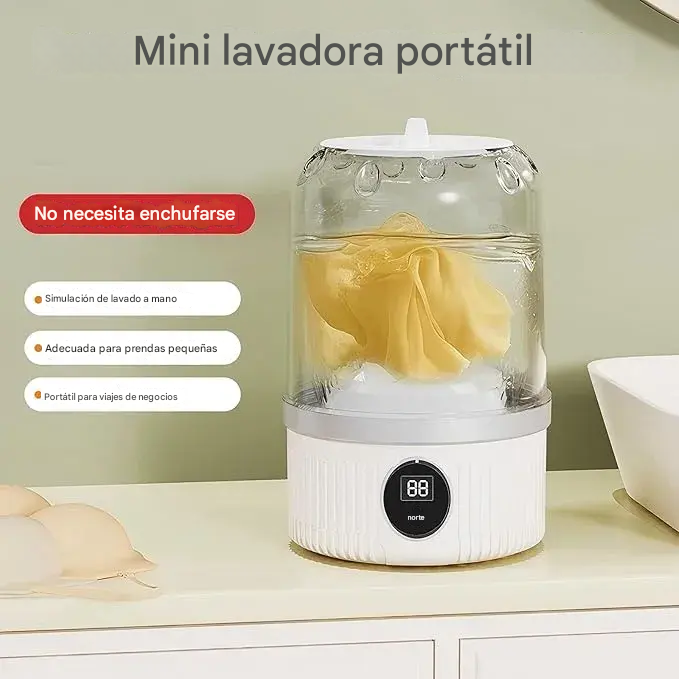 Mini Lavadora para Ropa Interior - Batería USB